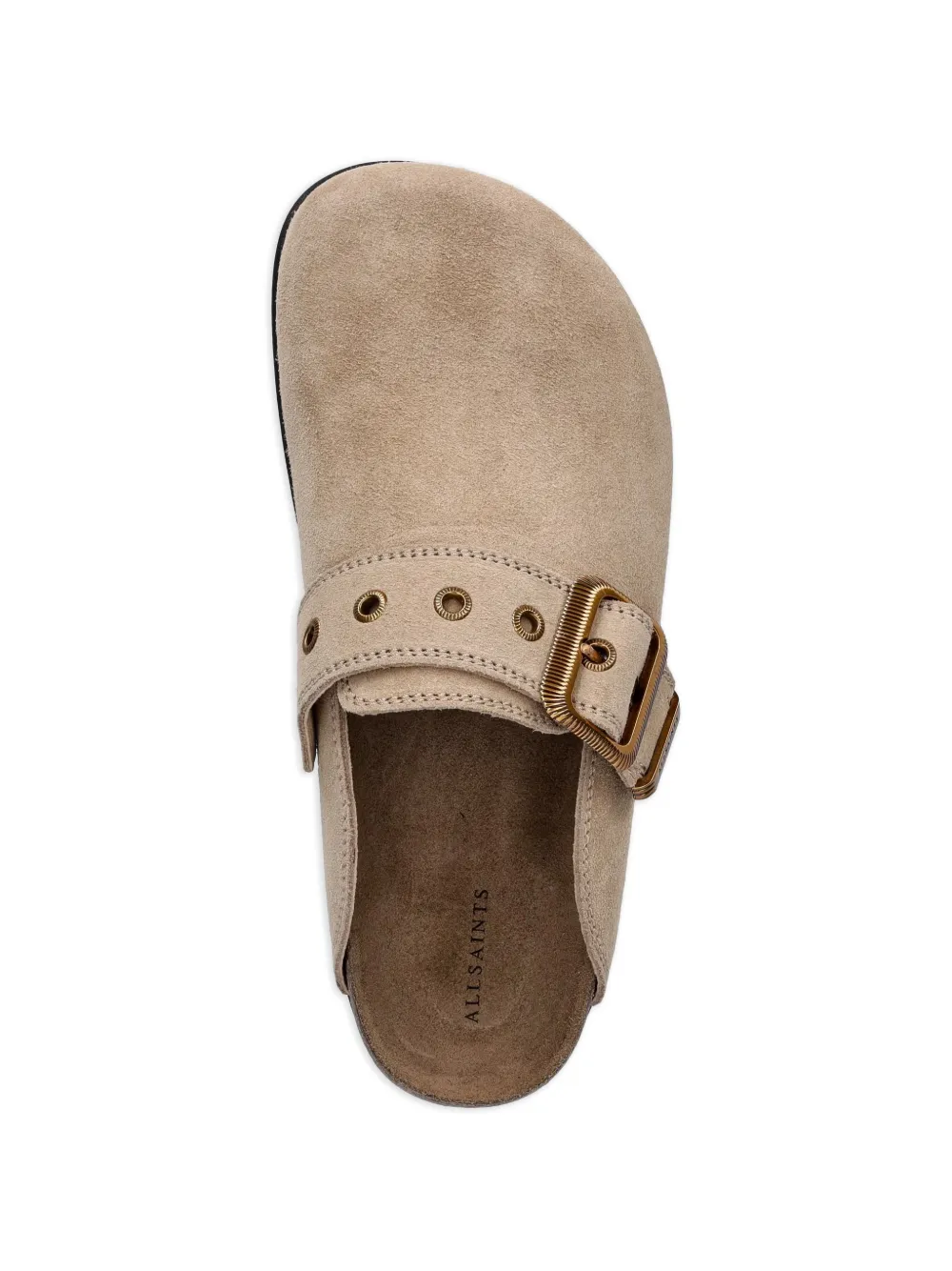 AllSaints Muiltjes met gesp Beige