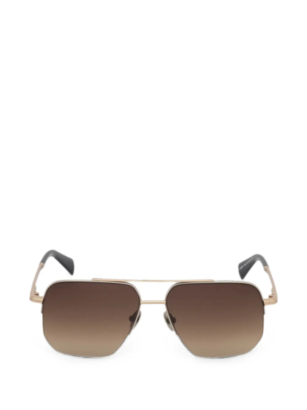 Allsaints Geometric-frame Sunglasses In Gold
