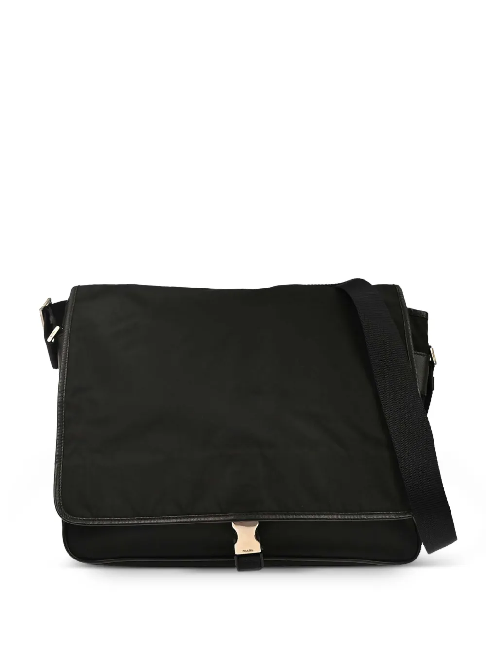 Prada Pre-Owned 1990-2000s buckled messenger bag - Nero