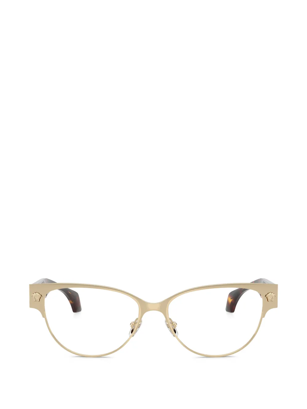 Versace Eyewear Medusa cat-eye glasses - Marrone