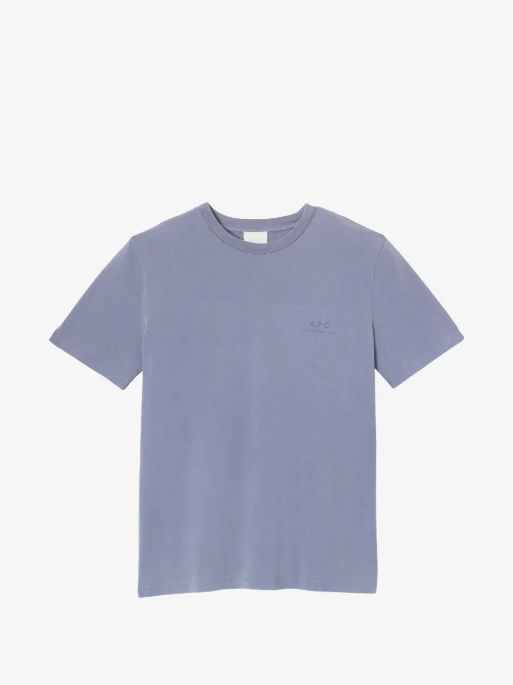 A.P.C. logo印花短袖T恤 | 蓝色 | Image 1