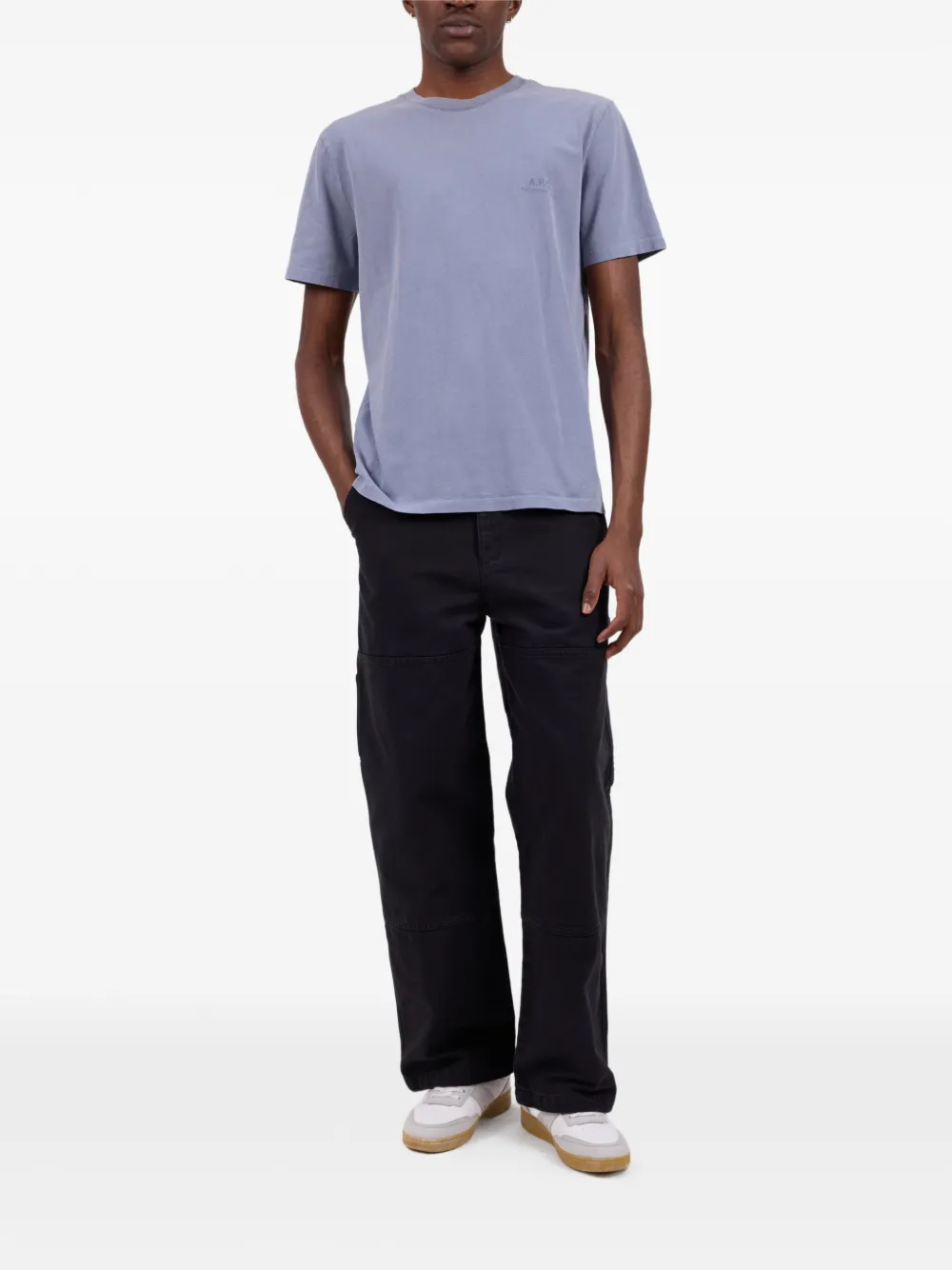 A.P.C. Gabby T-shirt met logo-print Blauw