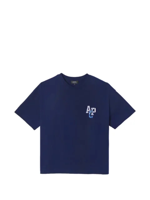 A.P.C. camiseta con logo estampado