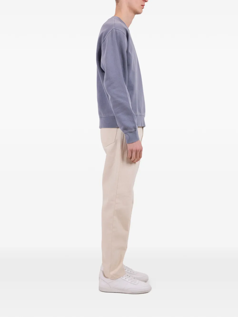 A.P.C. Sweater met logoprint Blauw