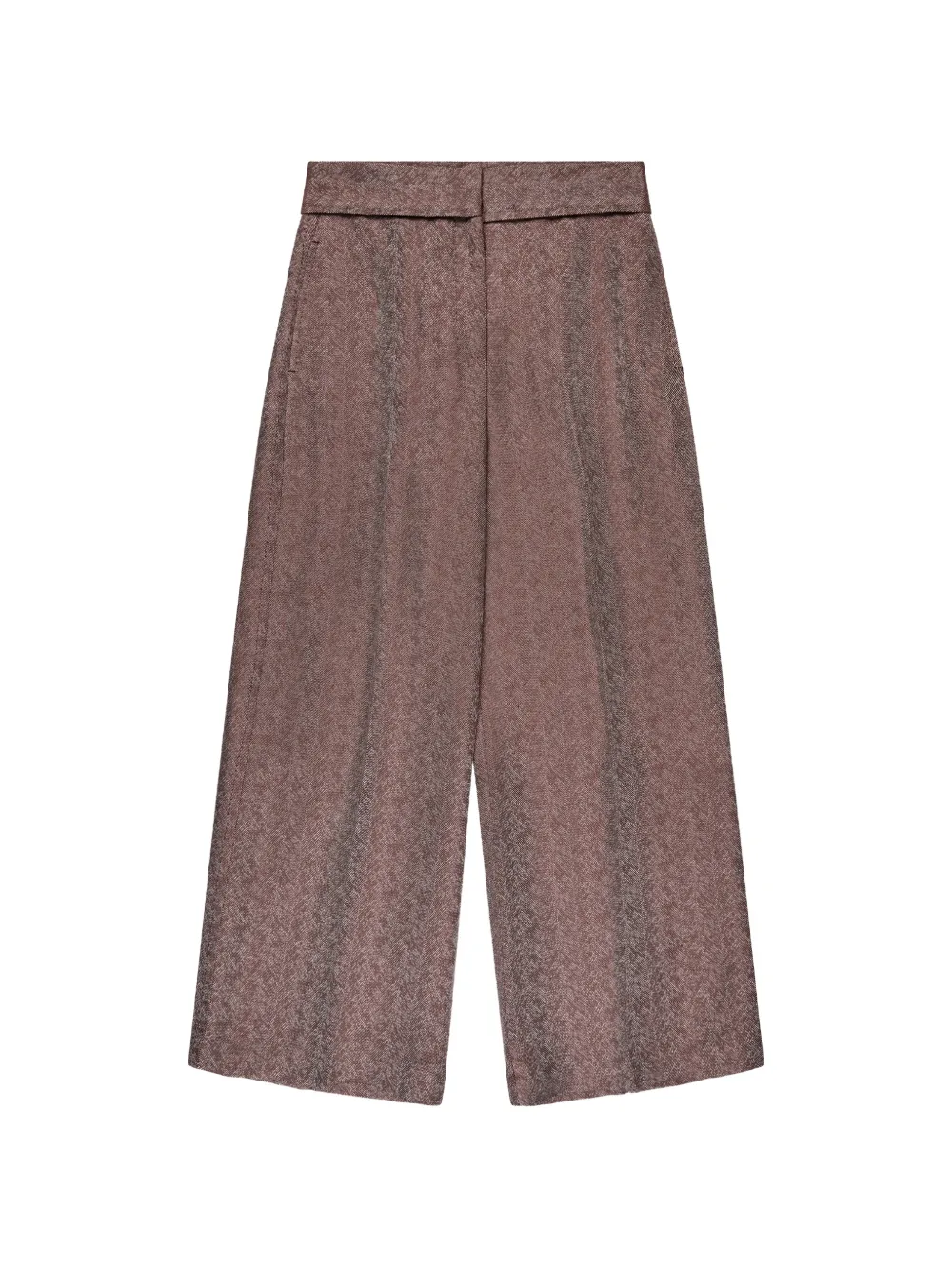 slowear herringbone-weave regular-fit trousers - Marrone