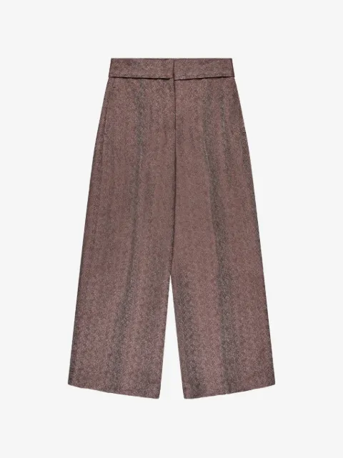 slowear herringbone-weave regular-fit trousers