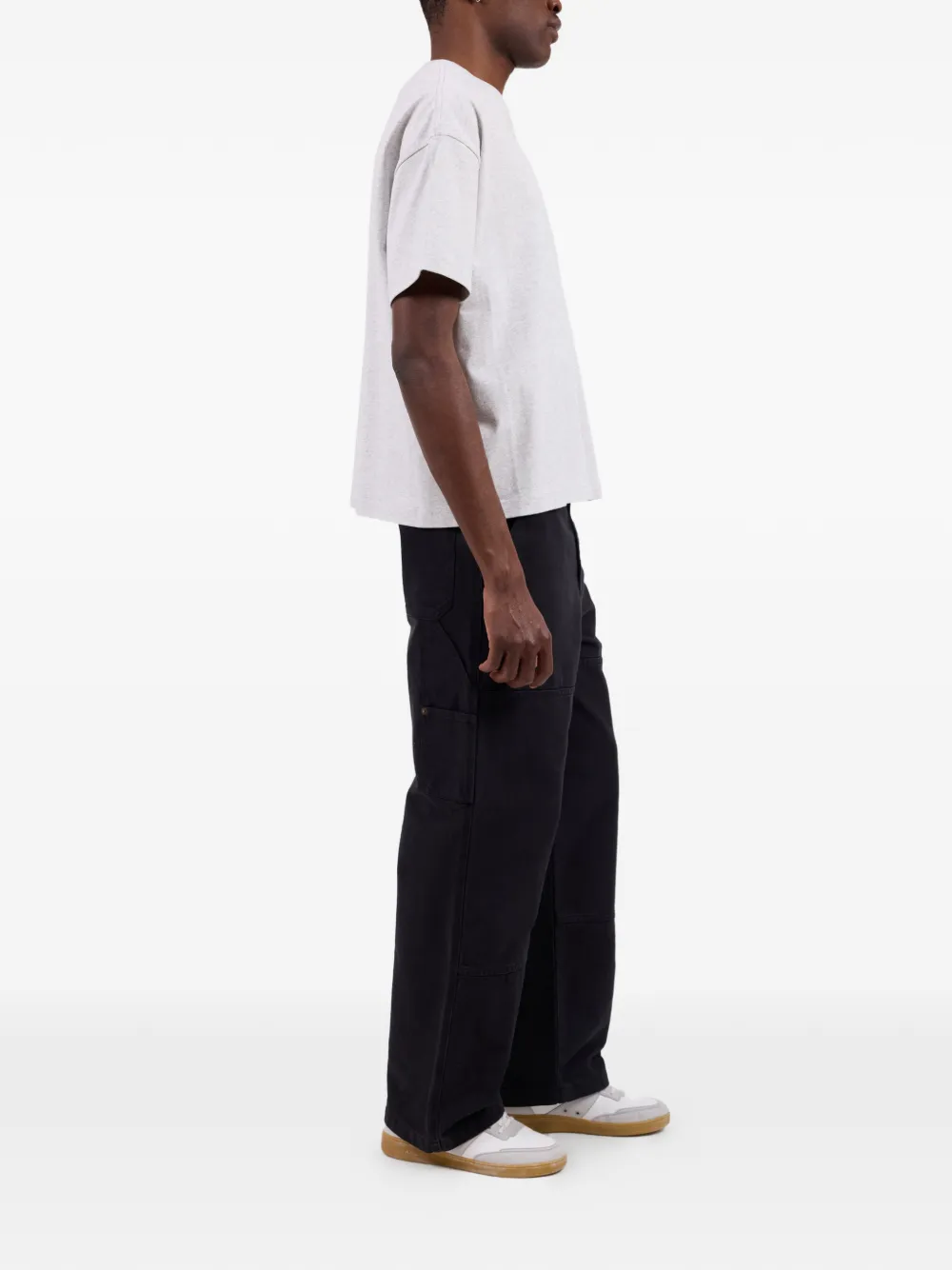 A.P.C. T-shirt met geborduurd logo Grijs