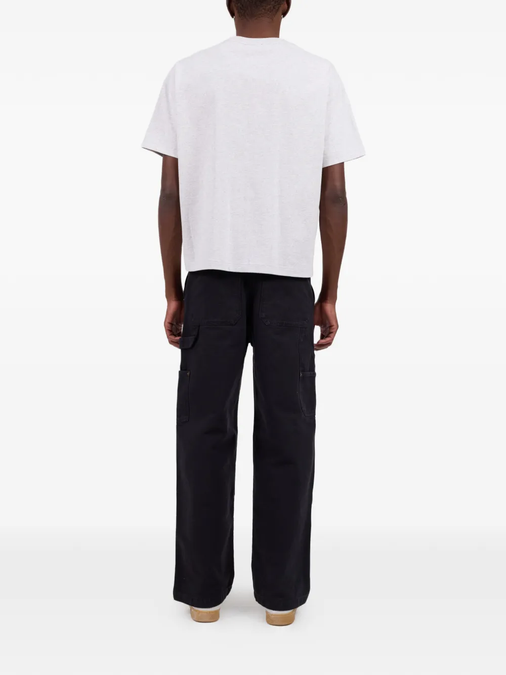 A.P.C. T-shirt met geborduurd logo Grijs