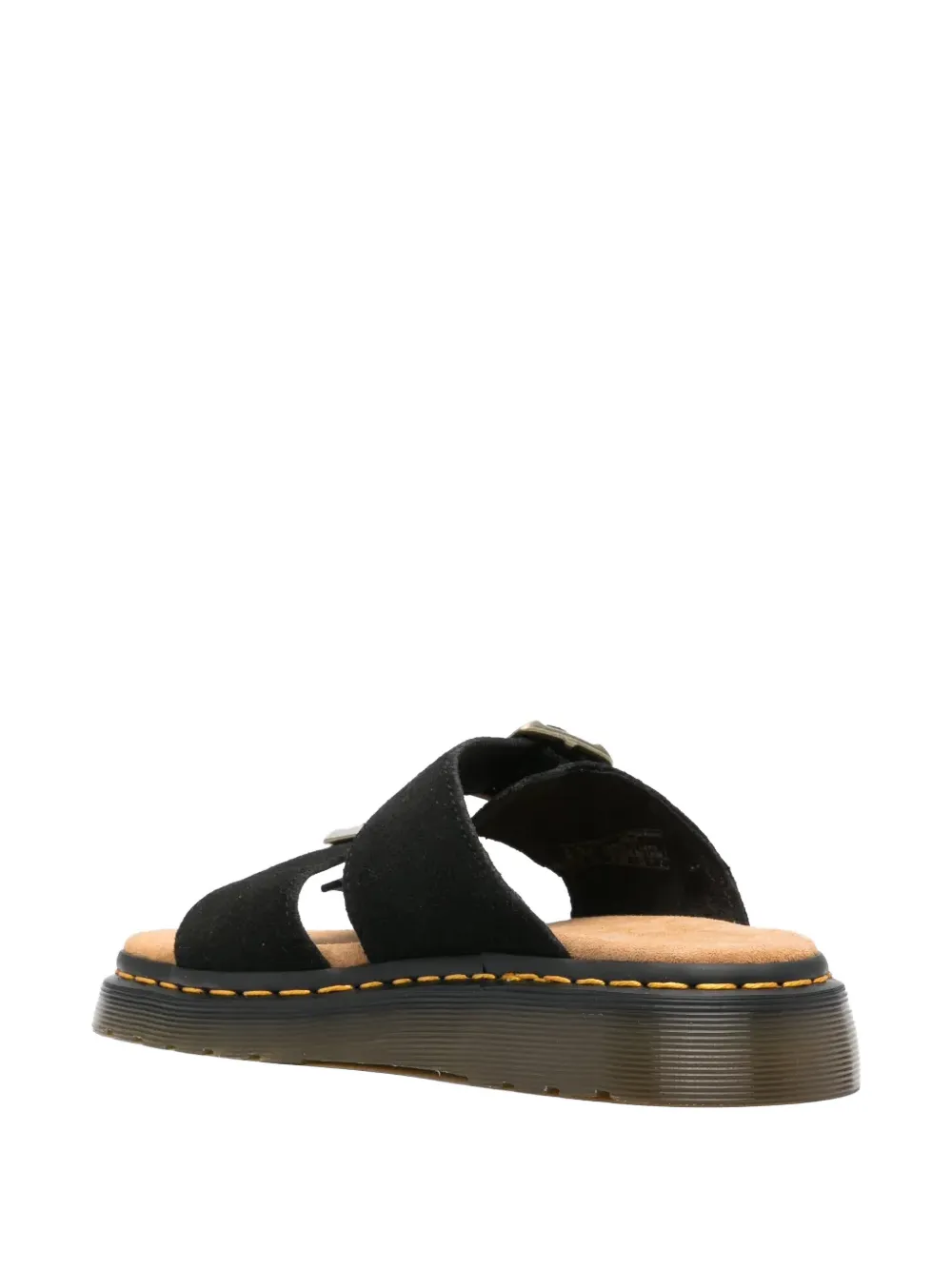 Dr Martens Josef platte sandalen met gespsluiting Zwart
