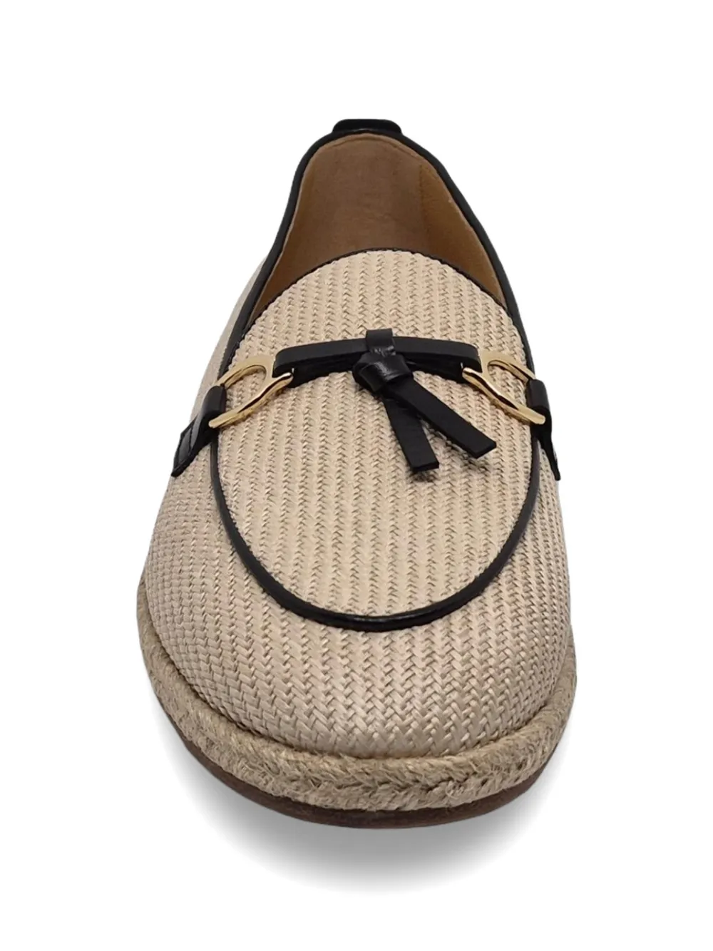 Henderson Baracco Talia woven tassel loafers Beige