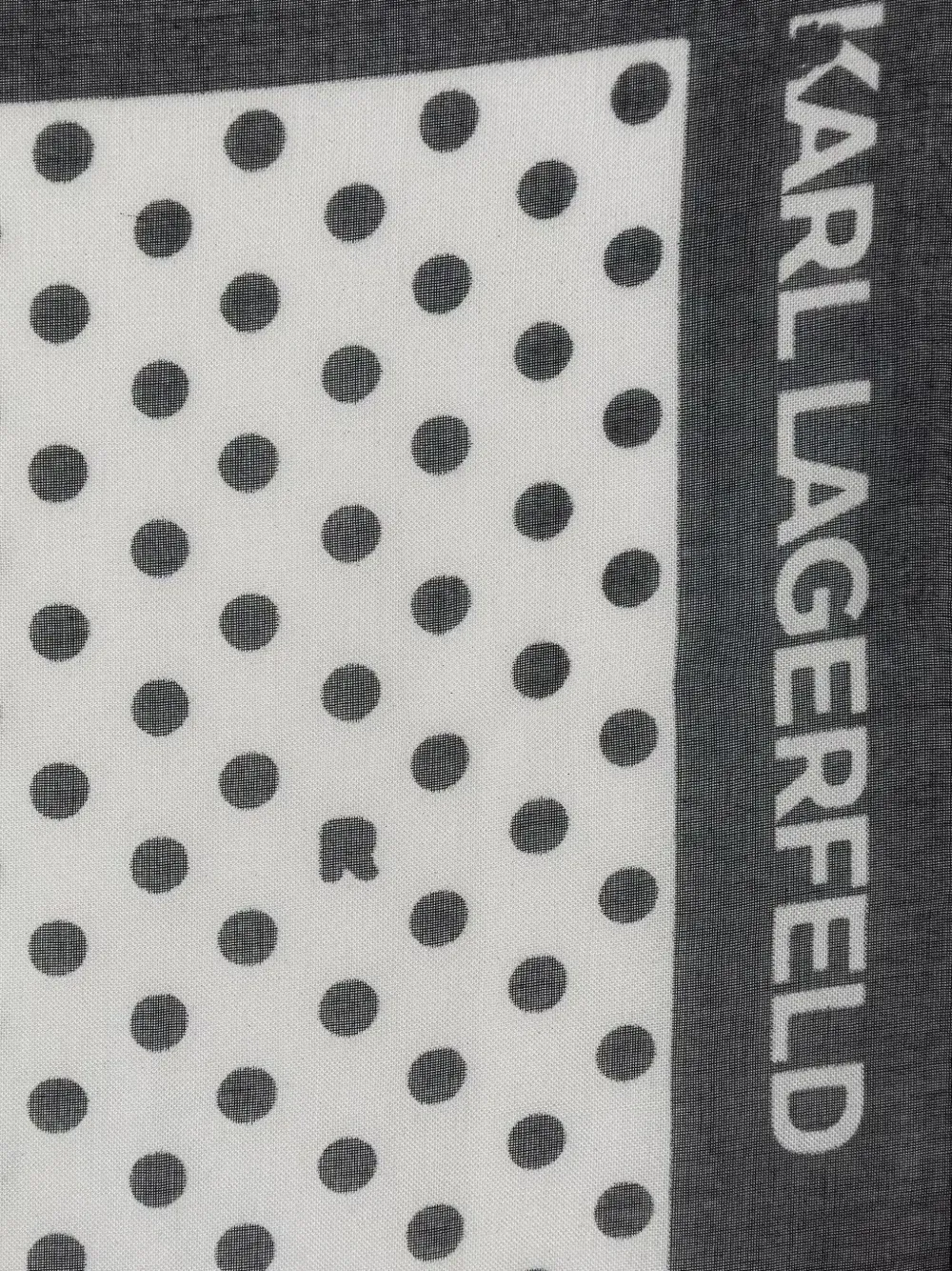 Karl Lagerfeld Sjaal met logoprint Zwart