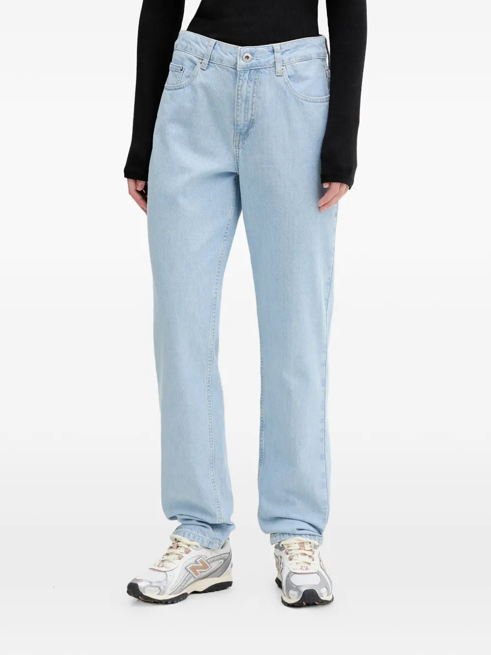 Karl Lagerfeld Jeans logo-patch jeans - Blu