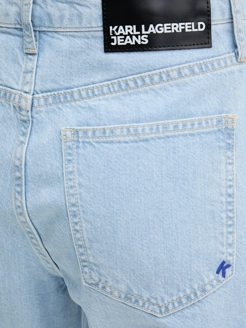 Karl Lagerfeld Jeans met logopatch Blauw
