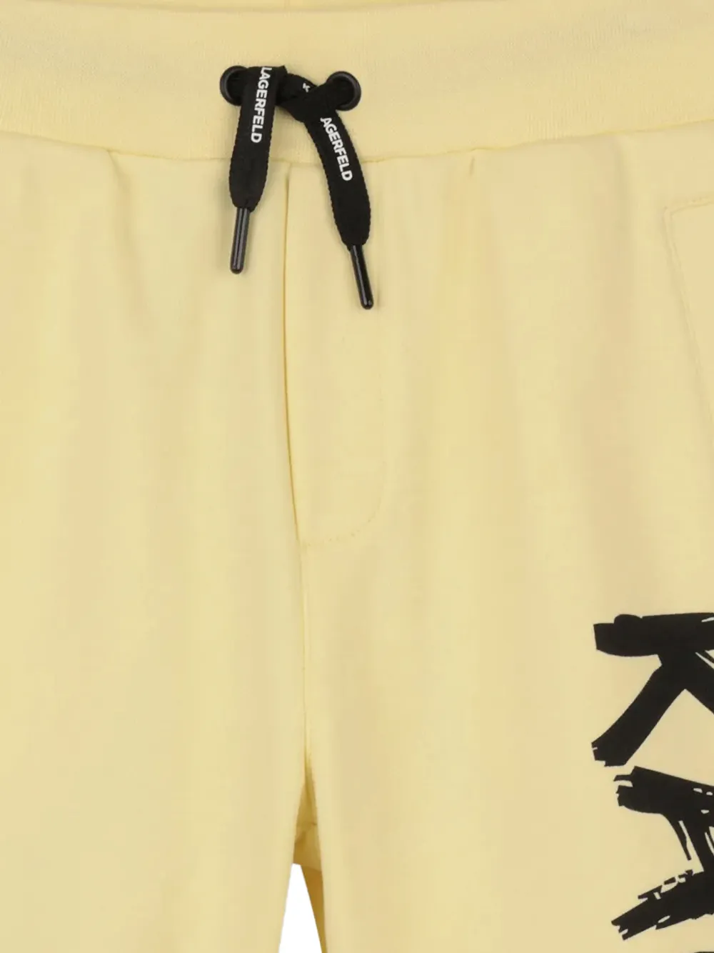 Karl Lagerfeld Kids Shorts met logoprint Geel
