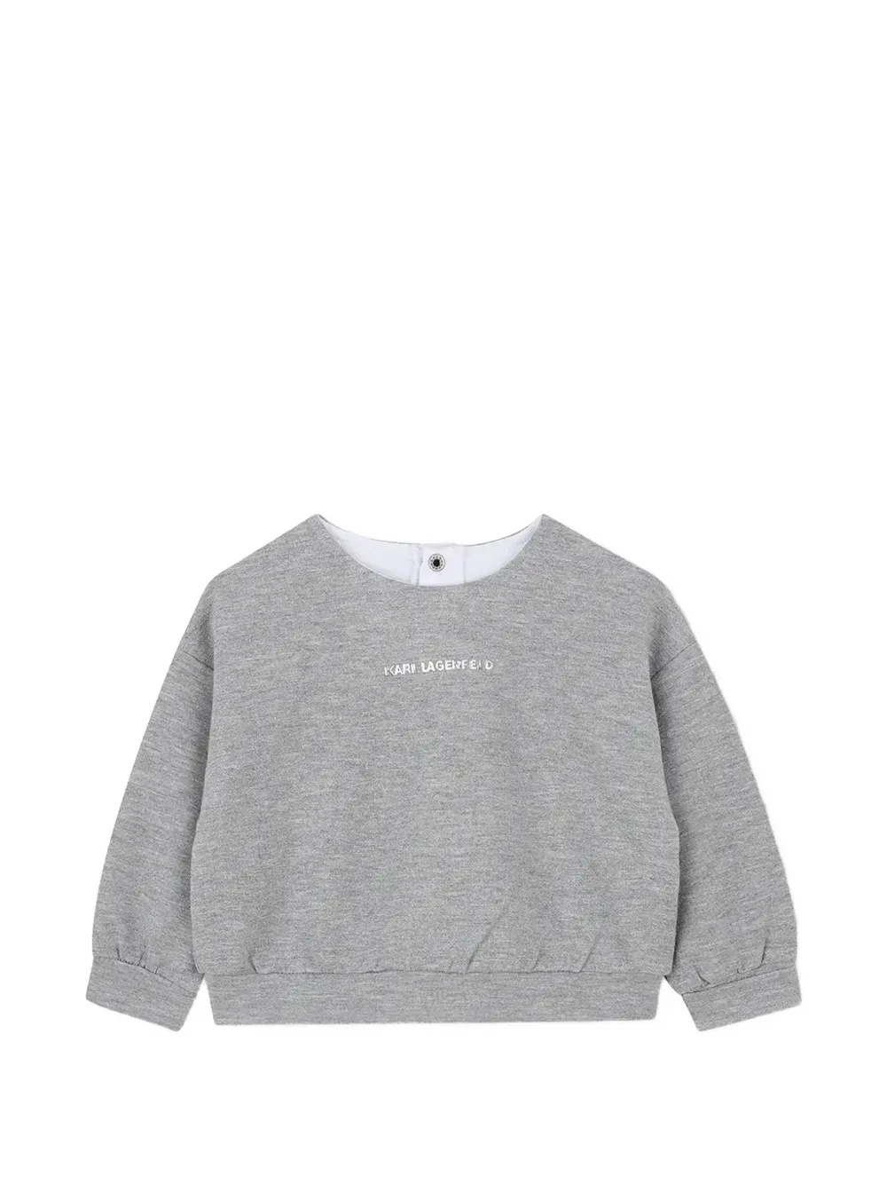 Karl Lagerfeld Kids logo-print sequin-embellished sweatshirt and tutu set Grijs