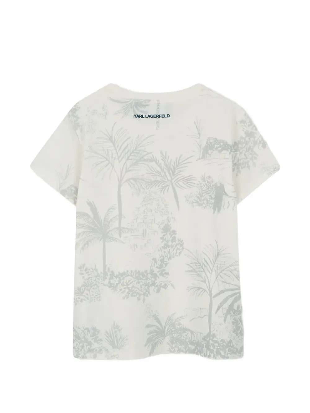 Karl Lagerfeld Kids T-shirt met grafische print Beige