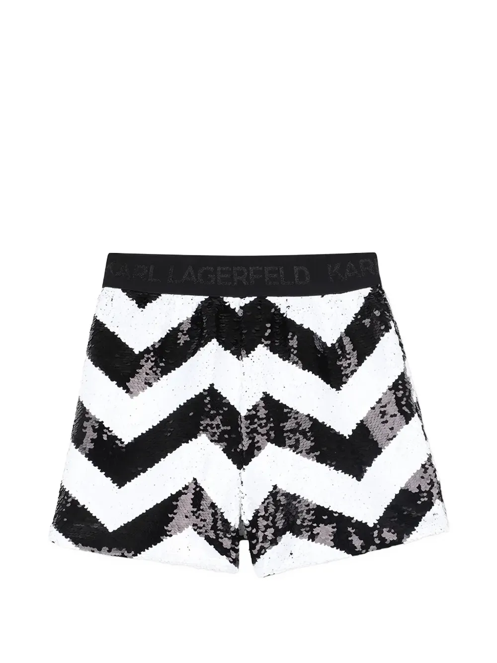 Karl Lagerfeld Kids sequin-embellished shorts - Bianco