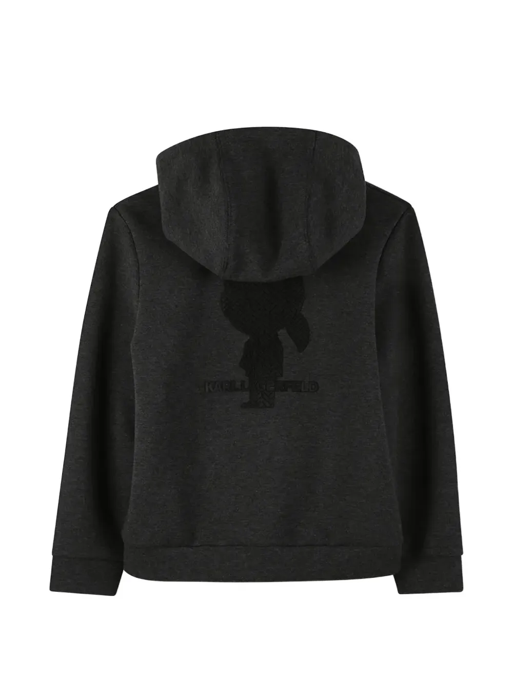 Karl Lagerfeld Kids Hoodie met rits Grijs