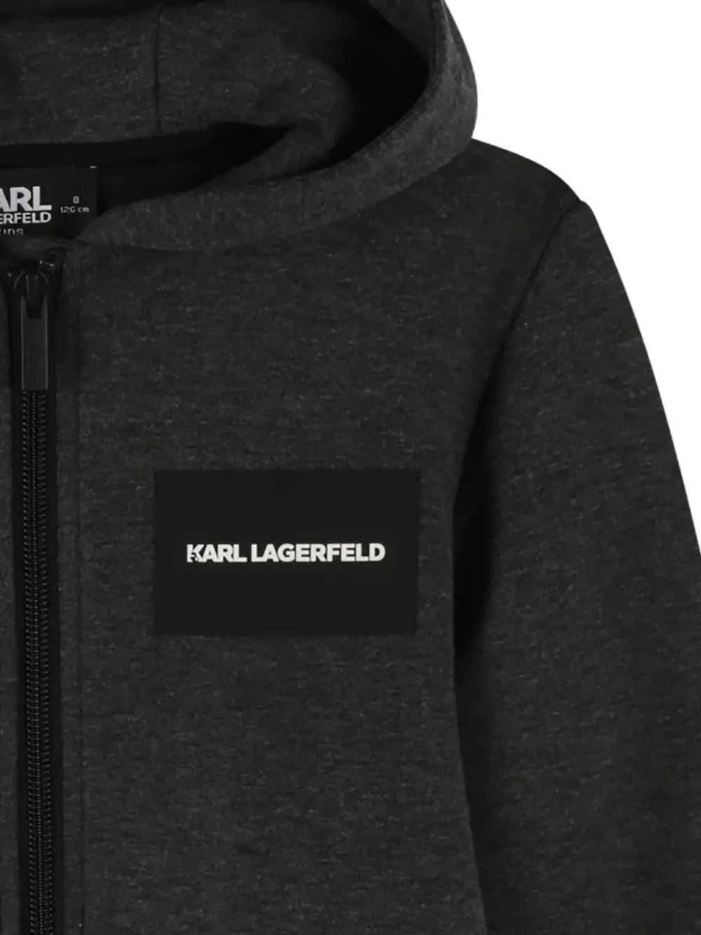 Karl Lagerfeld Kids Hoodie met rits Grijs