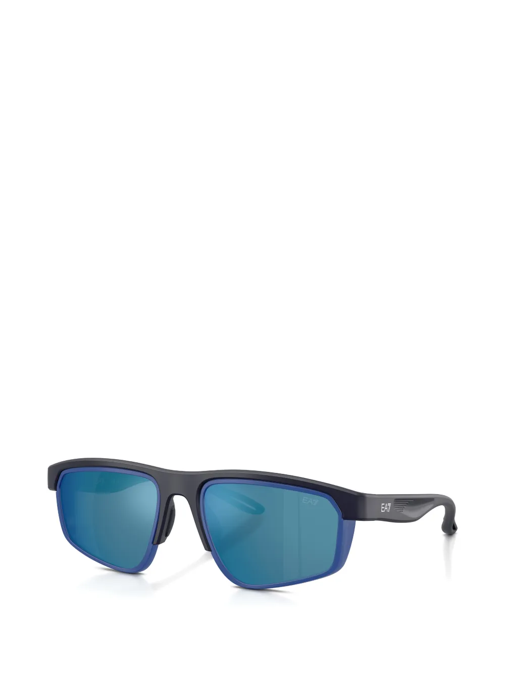 Ea7 Emporio Armani Vyron zonnebril met rechthoekig montuur Zwart