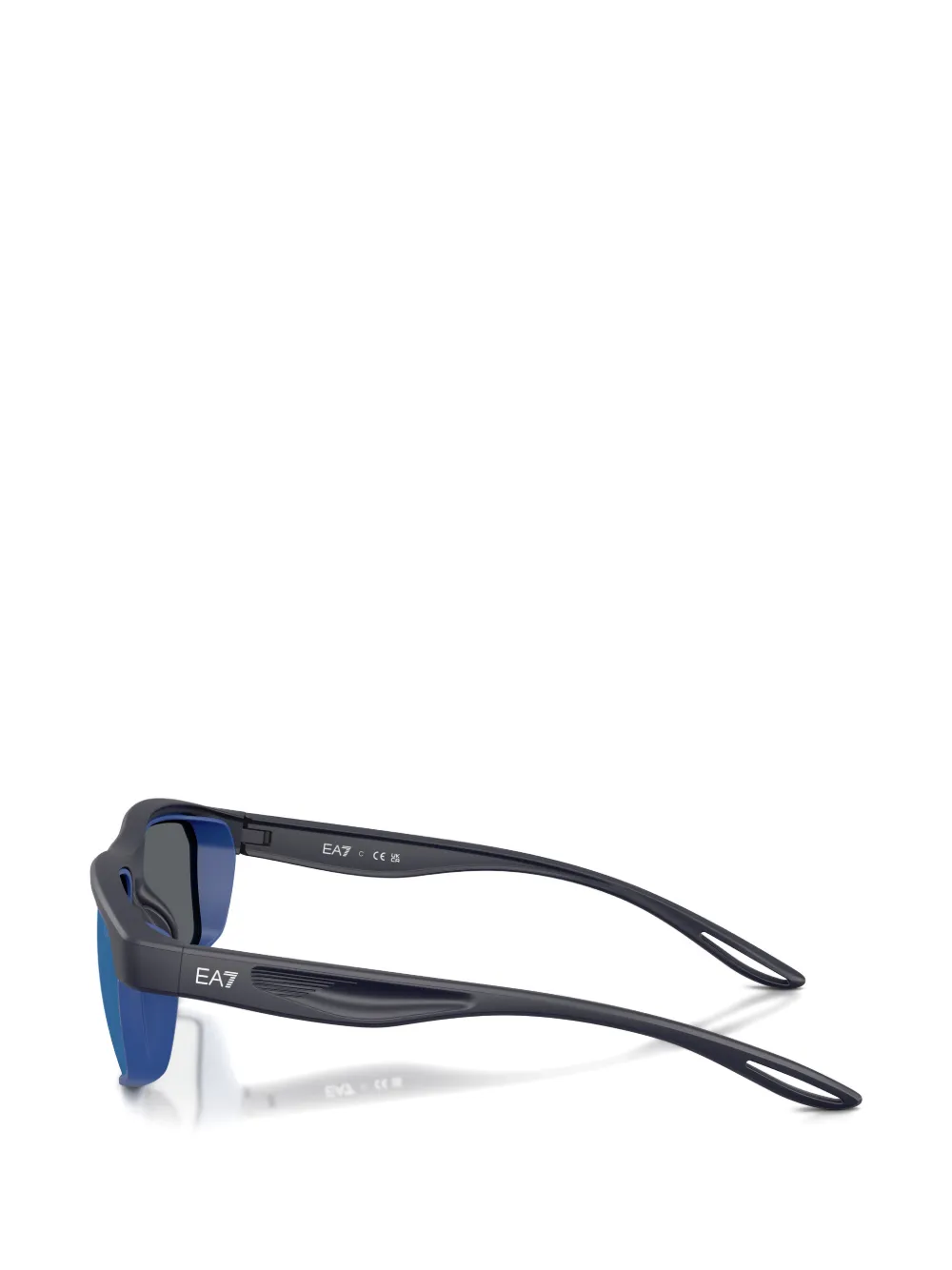 Ea7 Emporio Armani Vyron zonnebril met rechthoekig montuur Zwart