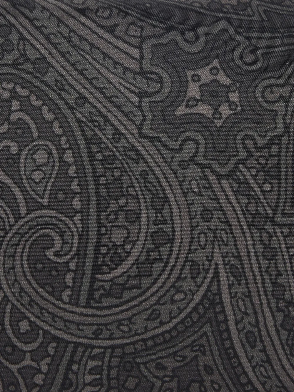 ETRO Kleine nylon buidel met handvat en Arnica-patroon Zwart