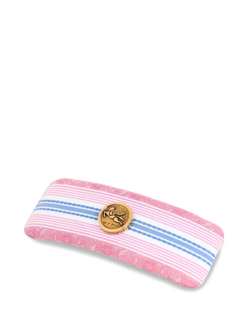 ETRO striped cotton hair clip - Rosa