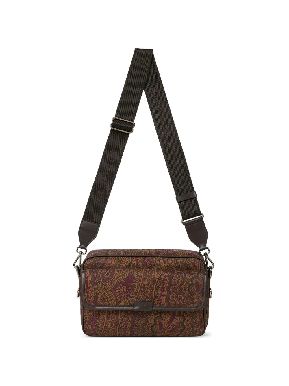 ETRO 아르니카 페이즐리 프린트 라지 숄더 백 | 브라운 | Image 1