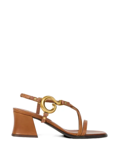 ETRO strappy leather heeled sandals