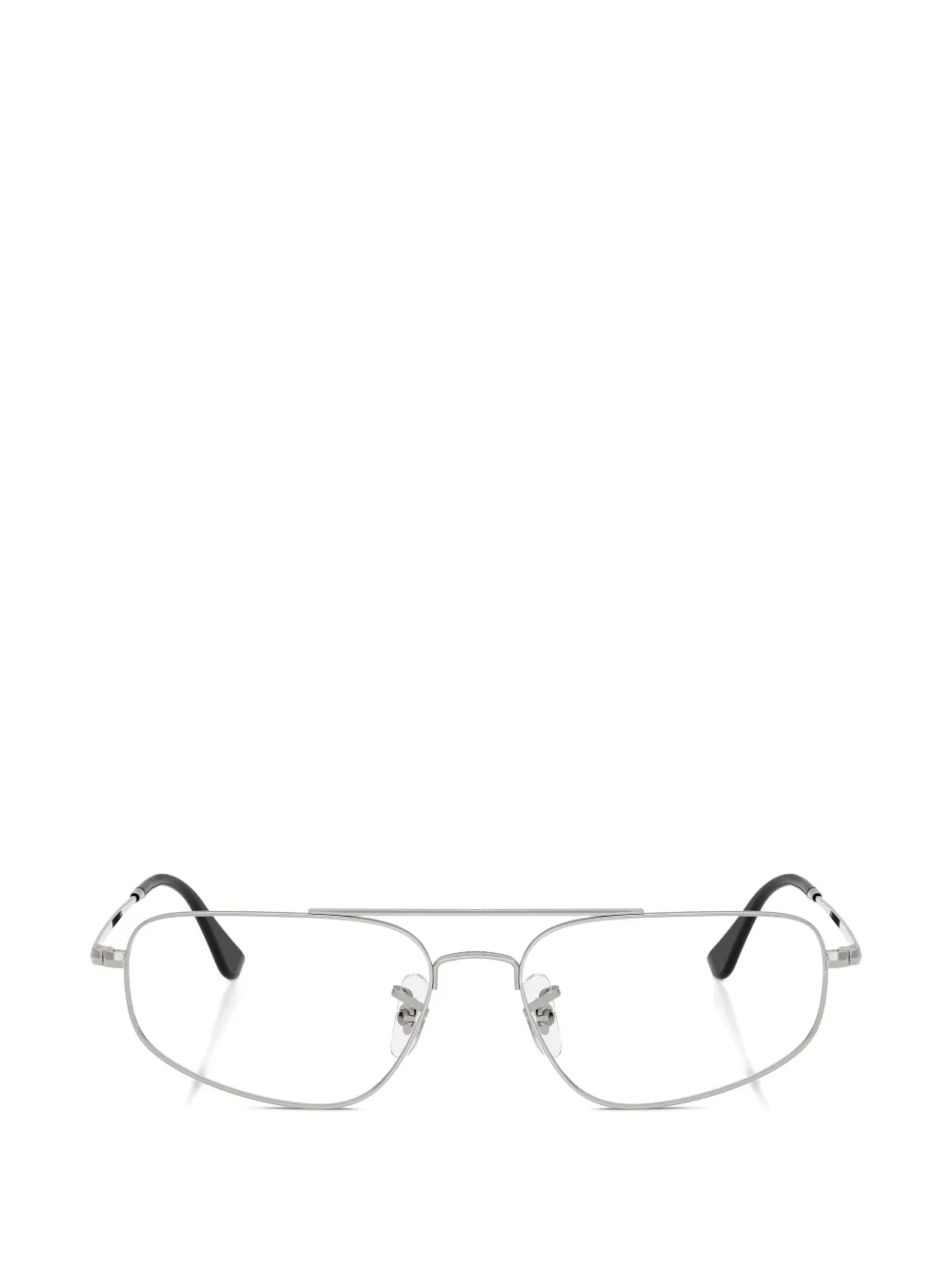 Ray-Ban double-bridge pilot-frame glasses - Argento