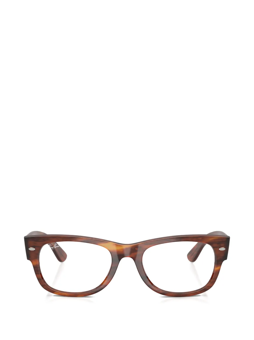 Ray-Ban Mega Wayfarer II tortoiseshell-effect square-frame glasses - Marrone