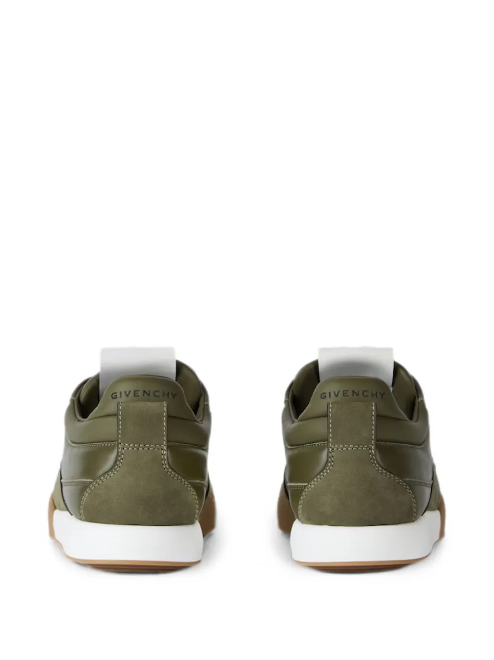 Givenchy Yard debossed-logo panelled sneakers Groen