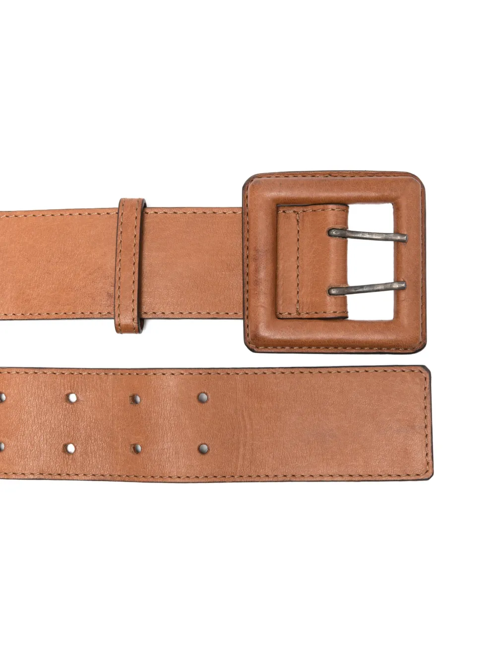 Gianfranco Ferré Pre-owned 2000 Square-buckle Belt in Brown, view 2