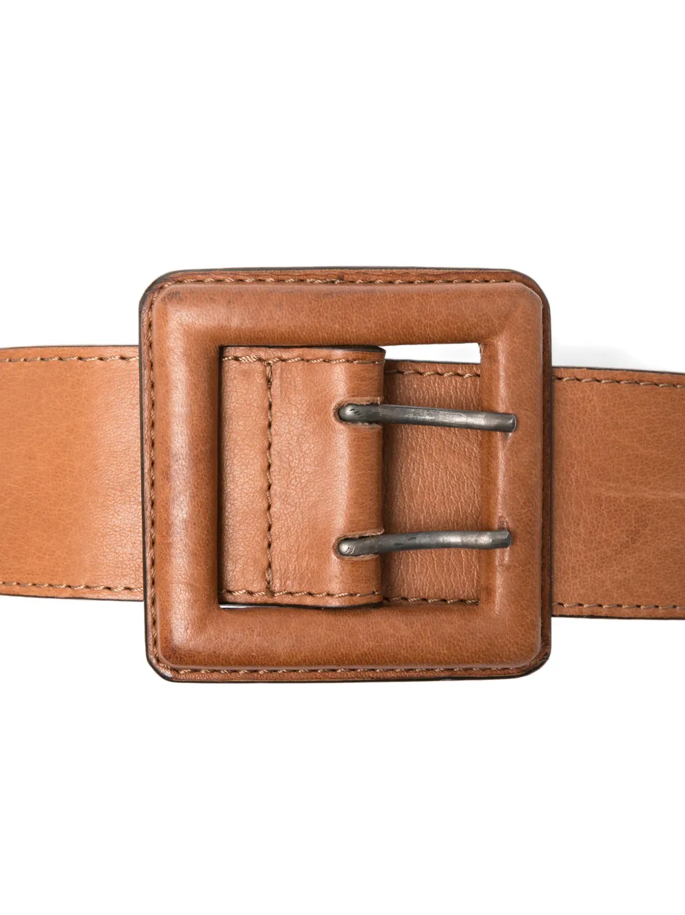 Gianfranco Ferré Pre-owned 2000 Square-buckle Belt in Brown, view 3