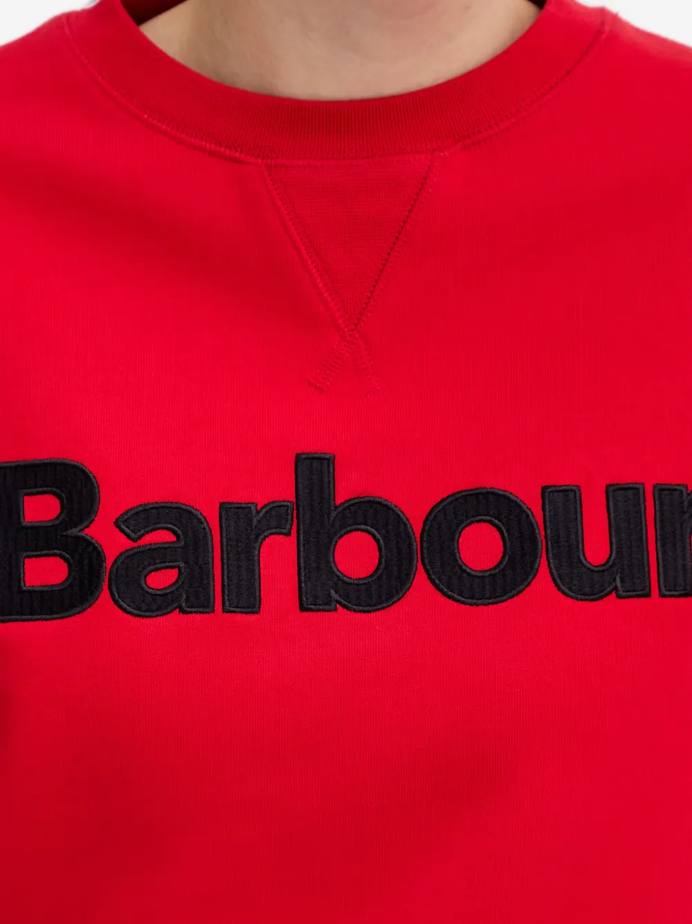 Barbour Hartland sweater Rood