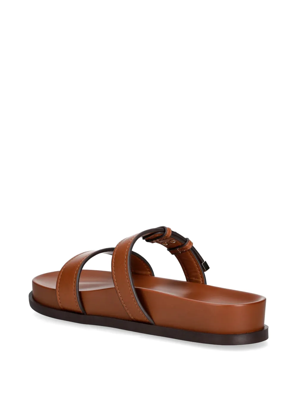 Armani Exchange Slippers met gesp Beige