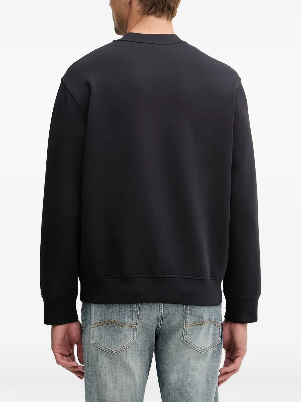 Armani Exchange Trui met logopatroon Zwart