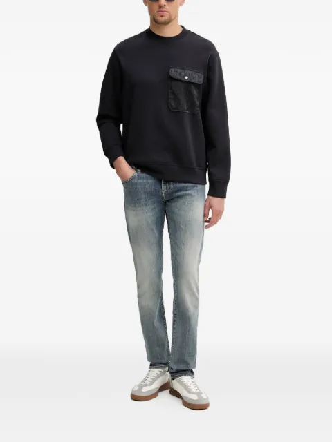 Armani Exchange Suéter com padronagem de logo