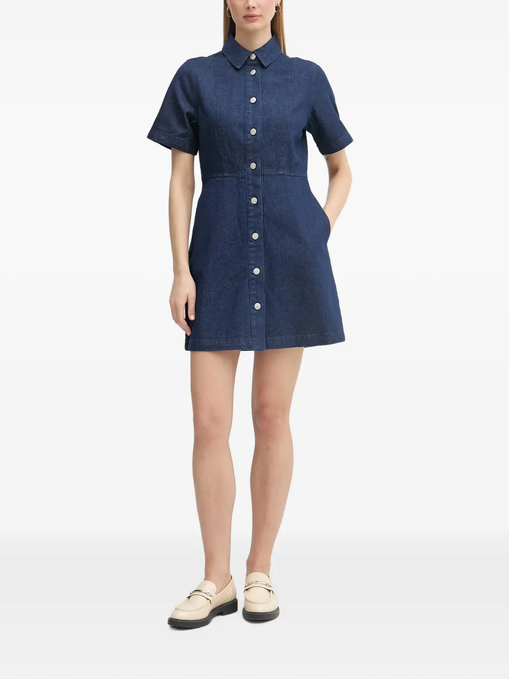 Barbour Maia midi-jurk Blauw