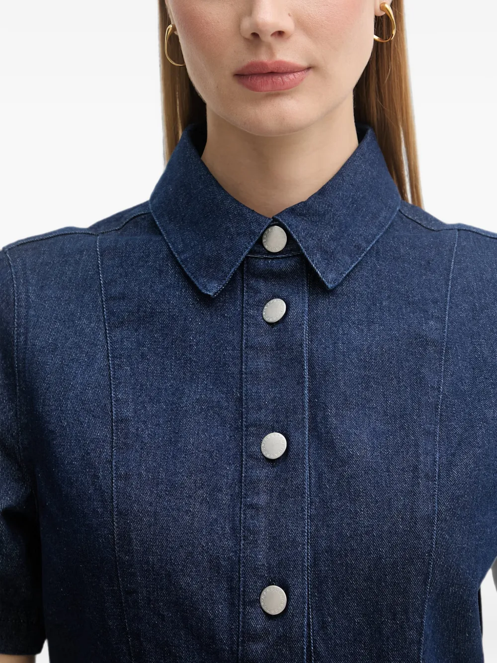 Barbour Maia midi-jurk Blauw