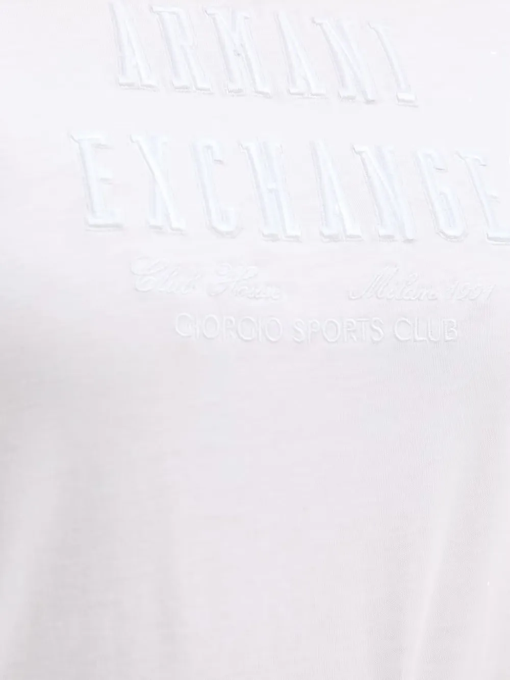Armani Exchange T-shirt met geborduurd logo Wit