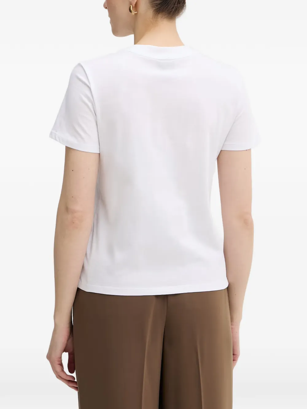 Armani Exchange T-shirt met geborduurd logo Wit