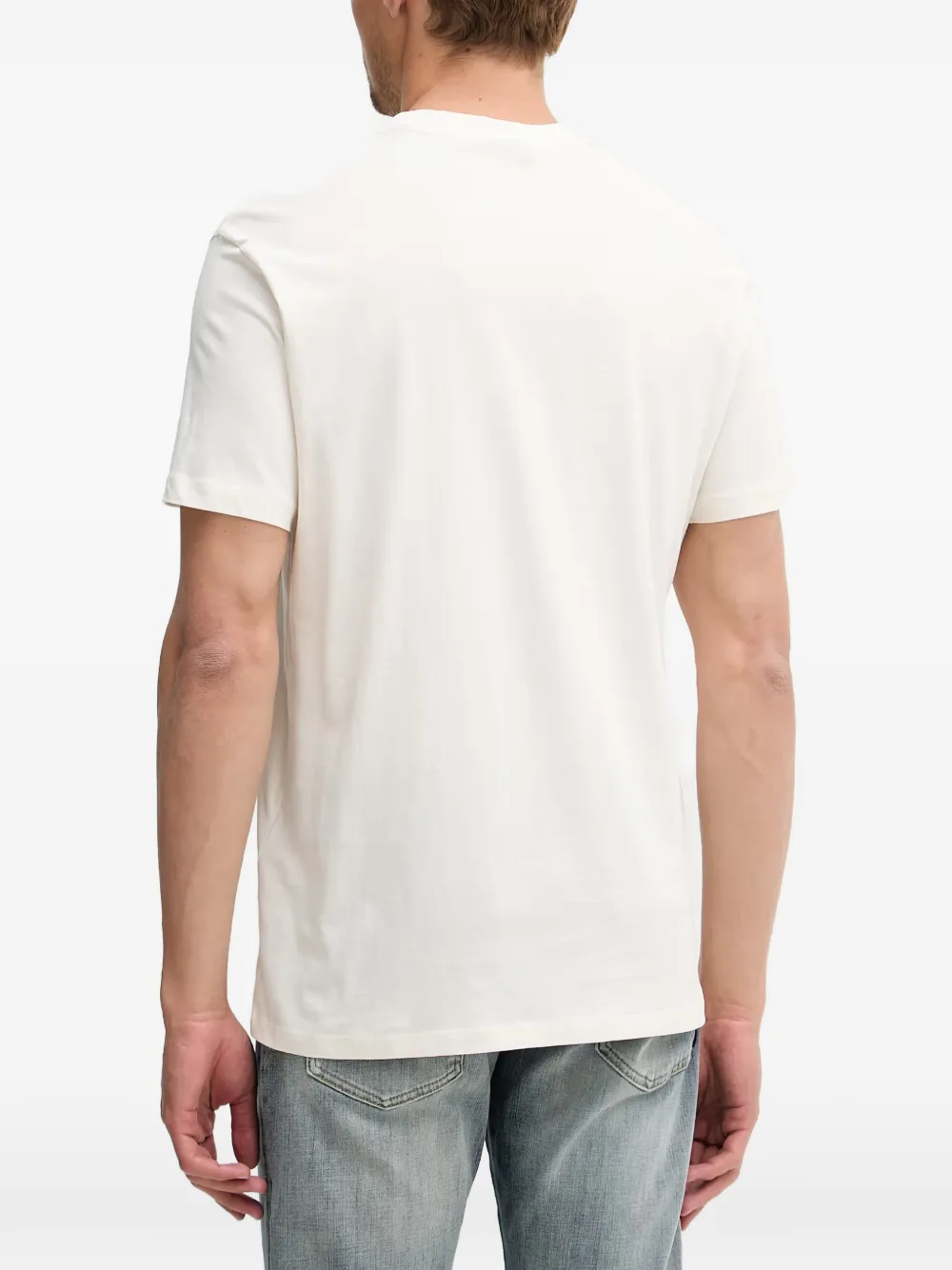Armani Exchange T-shirt met logoprint Wit
