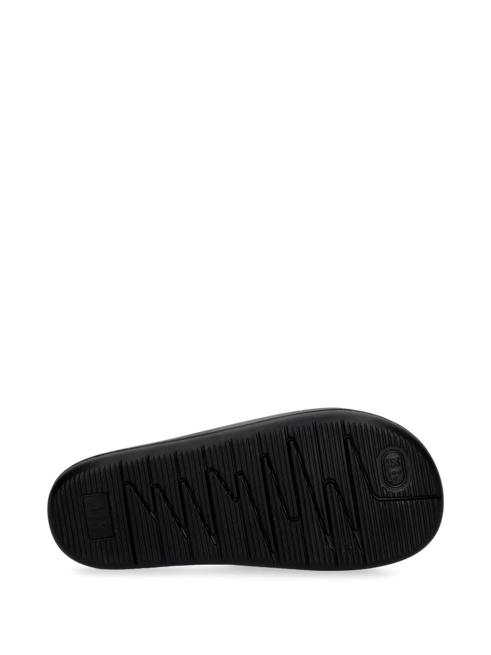 Armani Exchange Slippers met logoprint Zwart