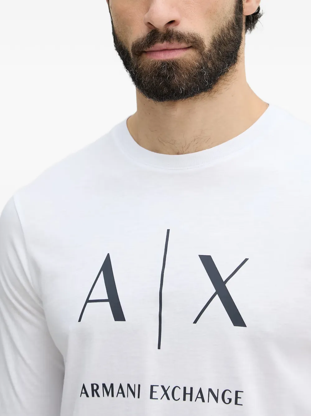 Armani Exchange T-shirt met logoprint Wit
