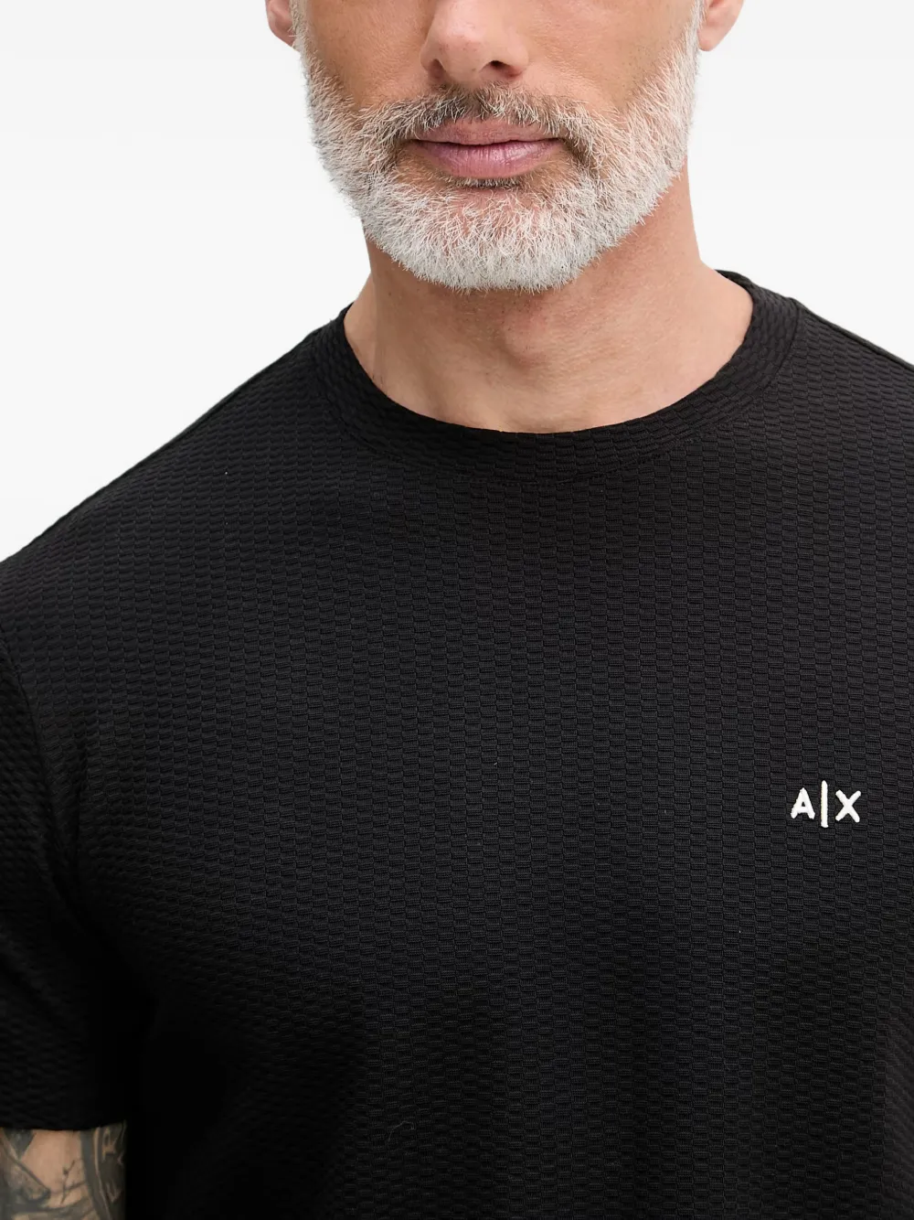 Armani Exchange T-shirt met logoprint Zwart