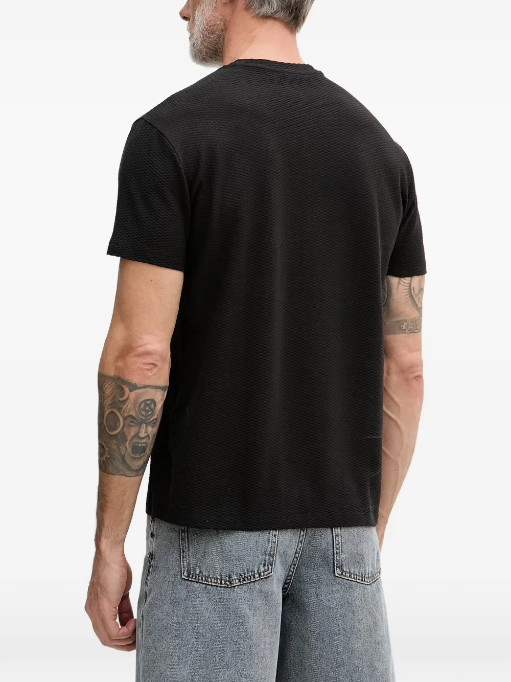 Armani Exchange T-shirt met logoprint Zwart