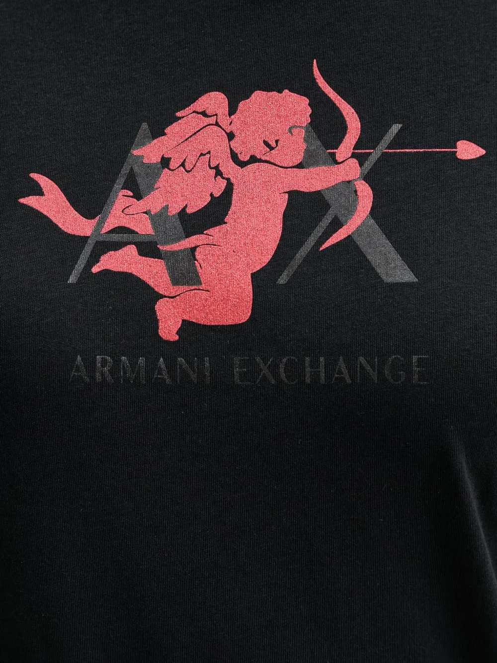 Armani Exchange T-shirt met print Zwart
