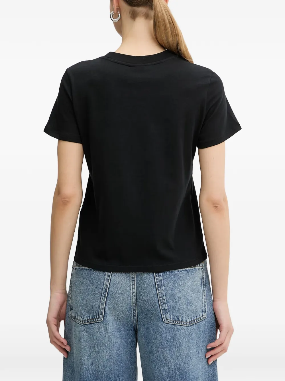 Armani Exchange T-shirt met print Zwart