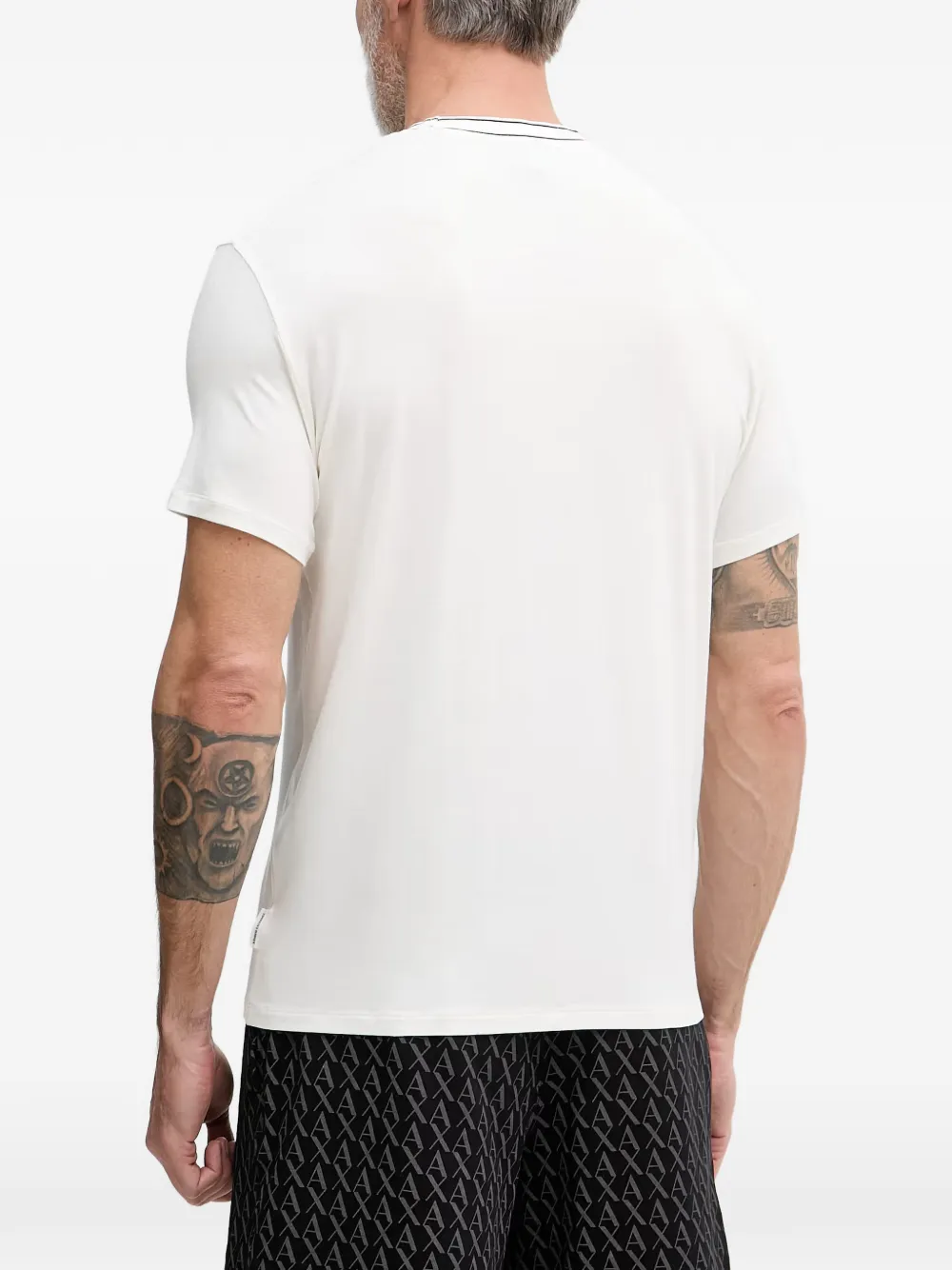 Armani Exchange T-shirt met logoprint Beige